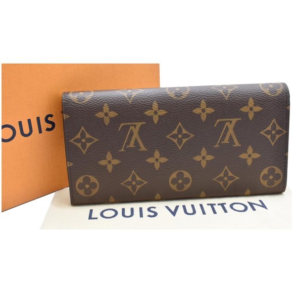 LOUIS VUITTON  Emilie Monogram Canvas Wallet Fuchsia - Picture 2 of 11